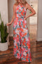 Enchanted Floral Print Smocked Halter Neck Wide Leg Jumpsuit